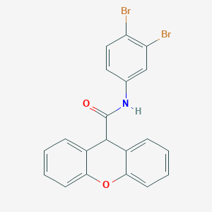 molecular formula C20H13Br2NO2 B333285 N-(3,4-dibromophenyl)-9H-xanthene-9-carboxamide 