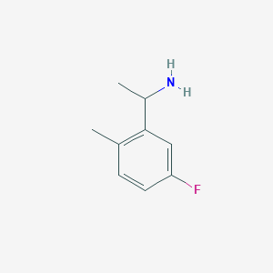 molecular formula C9H12FN B3332856 1-(5-Fluoro-2-methylphenyl)ethan-1-amine CAS No. 926252-53-1