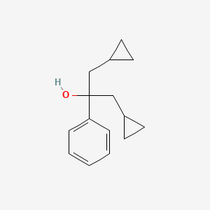 molecular formula C15H20O B3332862 alpha,alpha-bis(Cyclopropylmethyl)-benzyl alcohol CAS No. 92654-59-6