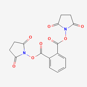 molecular formula C16H12N2O8 B3332869 1,1'-[1,2-Phenylenebis(carbonyloxy)]di(pyrrolidine-2,5-dione) CAS No. 927180-06-1