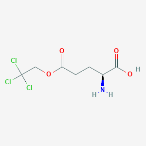 molecular formula C7H10Cl3NO4 B3332874 (S)-2-Amino-5-oxo-5-(2,2,2-trichloroethoxy)pentanoic acid CAS No. 92739-23-6