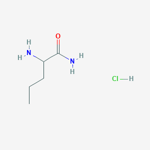molecular formula C5H13ClN2O B3332909 2-Aminopentanamide hydrochloride CAS No. 93029-42-6
