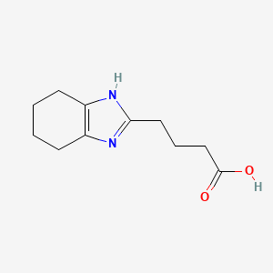 molecular formula C11H16N2O2 B3332943 4-(4,5,6,7-tetrahydro-1H-1,3-benzodiazol-2-yl)butanoic acid CAS No. 933751-17-8