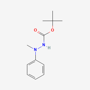 molecular formula C12H18N2O2 B3332957 tert-Butyl 2-methyl-2-phenylhydrazine-1-carboxylate CAS No. 934391-29-4