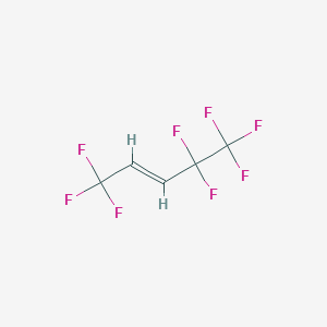 molecular formula C5H2F8 B3332977 (2E)-1,1,1,4,4,5,5,5-octafluoropent-2-ene CAS No. 935553-90-5
