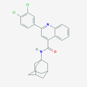 molecular formula C26H24Cl2N2O B333298 N-1-adamantyl-2-(3,4-dichlorophenyl)quinoline-4-carboxamide 