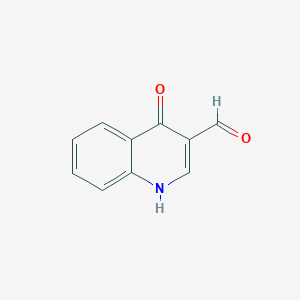 molecular formula C10H7NO2 B033330 4-羟基喹啉-3-甲醛 CAS No. 7509-12-8