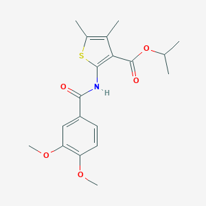 Isopropyl 2-[(3,4-dimethoxybenzoyl)amino]-4,5-dimethyl-3-thiophenecarboxylate