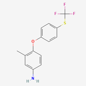 molecular formula C14H12F3NOS B3333026 Trifluoraminoether CAS No. 94155-78-9
