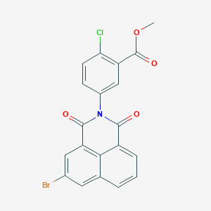 molecular formula C20H11BrClNO4 B333303 methyl 5-(5-bromo-1,3-dioxo-1H-benzo[de]isoquinolin-2(3H)-yl)-2-chlorobenzoate 