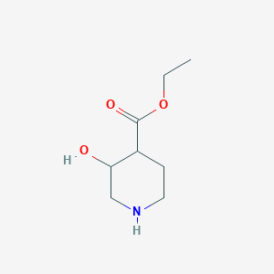 molecular formula C8H15NO3 B3333030 Ethyl 3-hydroxypiperidine-4-carboxylate CAS No. 941571-79-5