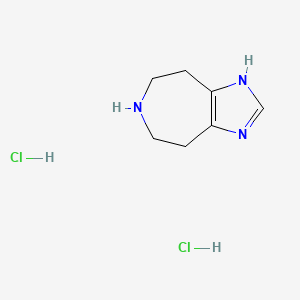 molecular formula C7H13Cl2N3 B3333077 1,4,5,6,7,8-Hexahydroimidazo[4,5-d]azepine dihydrochloride CAS No. 943722-25-6