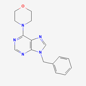 molecular formula C16H17N5O B3333088 4-(9-苄基-9H-嘌呤-6-基)吗啉 CAS No. 944063-01-8