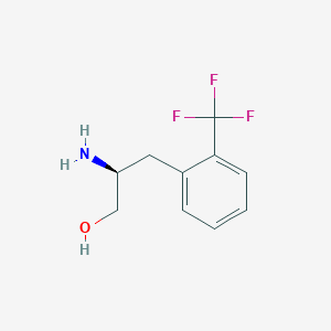 molecular formula C10H12F3NO B3333092 (S)-2-Amino-3-(2-(trifluoromethyl)phenyl)propan-1-ol CAS No. 944836-45-7