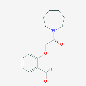 molecular formula C15H19NO3 B3333099 2-(2-(Azepan-1-yl)-2-oxoethoxy)benzaldehyde CAS No. 944893-90-7