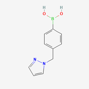 molecular formula C10H11BN2O2 B3333151 [4-(pyrazol-1-ylmethyl)phenyl]boronic Acid CAS No. 946505-85-7
