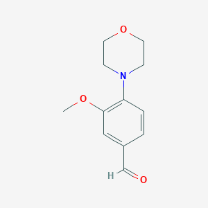molecular formula C12H15NO3 B3333157 3-Methoxy-4-(4-morpholinyl)benzaldehyde CAS No. 946668-37-7