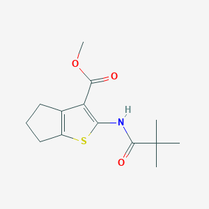 methyl 2-[(2,2-dimethylpropanoyl)amino]-5,6-dihydro-4H-cyclopenta[b]thiophene-3-carboxylate