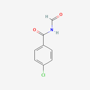 molecular formula C8H6ClNO2 B3333164 4-氯-N-甲酰基苯甲酰胺 CAS No. 94670-39-0