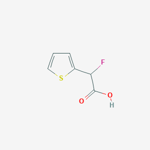 molecular formula C6H5FO2S B3333172 2-Fluoro-2-(thiophen-2-yl)acetic acid CAS No. 94744-62-4