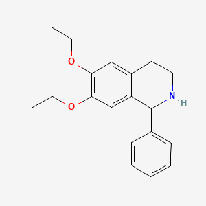molecular formula C19H23NO2 B3333190 6,7-Diethoxy-1-phenyl-1,2,3,4-tetrahydroisoquinoline CAS No. 94914-42-8