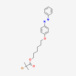 molecular formula C22H27BrN2O3 B3333225 6-(4-(Phenyldiazenyl)phenoxy)hexyl 2-bromo-2-methylpropanoate CAS No. 951322-07-9