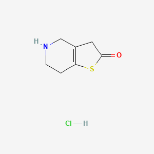 molecular formula C7H10ClNOS B3333229 4,5,6,7-Tetrahydrothieno[3,2-c]pyridin-2(3H)-one hydrochloride CAS No. 951380-43-1