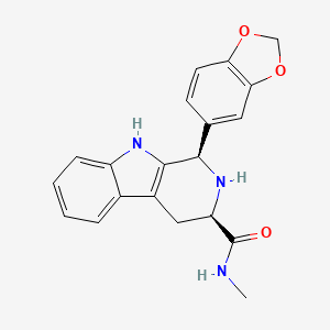 molecular formula C20H19N3O3 B3333240 (1R,3R)-1-(1,3-Benzodioxol-5-yl)-N-methyl-2,3,4,9-tetrahydro-1H-pyrido[3,4-b]indole-3-carboxamide CAS No. 951661-82-8