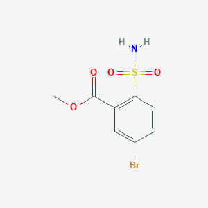 molecular formula C8H8BrNO4S B3333258 4-溴-2-甲氧羰基苯磺酰胺 CAS No. 953742-67-1