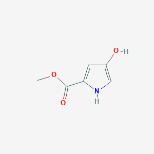 molecular formula C6H7NO3 B3333299 methyl 4-hydroxy-1H-pyrrole-2-carboxylate CAS No. 956446-00-7