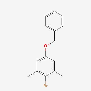 molecular formula C15H15BrO B3333305 5-(苄氧基)-2-溴-1,3-二甲苯 CAS No. 95741-44-9