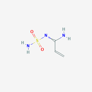molecular formula C3H7N3O2S B3333313 N'-sulfamoylprop-2-enimidamide CAS No. 95853-46-6