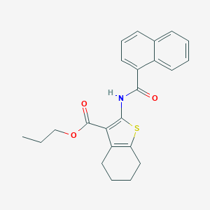 Propyl 2-(1-naphthoylamino)-4,5,6,7-tetrahydro-1-benzothiophene-3-carboxylate