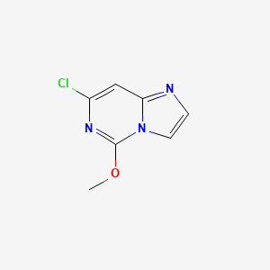 molecular formula C7H6ClN3O B3333325 7-Chloro-5-methoxyimidazo[1,2-c]pyrimidine CAS No. 96225-61-5