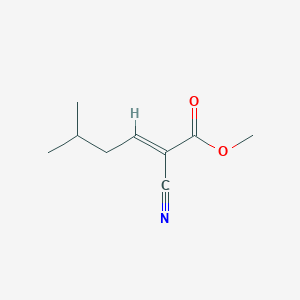 molecular formula C9H13NO2 B3333371 (E)-2-Cyano-5-methyl-hex-2-enoic acid methyl ester CAS No. 96914-67-9