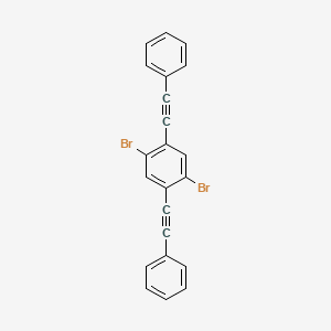 molecular formula C22H12Br2 B3333374 1,4-双(苯乙炔基)-2,5-二溴苯 CAS No. 97094-33-2