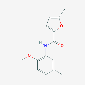 molecular formula C14H15NO3 B333338 N-(2-methoxy-5-methylphenyl)-5-methyl-2-furamide 
