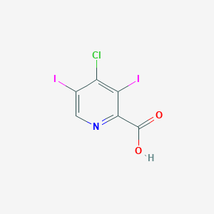 molecular formula C6H2ClI2NO2 B3333408 4-Chloro-3,5-diiodopyridine-2-carboxylic acid CAS No. 98278-85-4