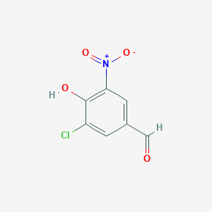 molecular formula C7H4ClNO4 B3333429 3-Chloro-4-hydroxy-5-nitrobenzaldehyde CAS No. 98555-61-4