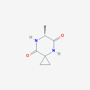 molecular formula C7H10N2O2 B3333435 (R)-6-Methyl-4,7-diazaspiro[2.5]octane-5,8-dione CAS No. 98735-79-6