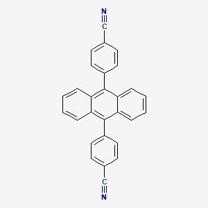 molecular formula C28H16N2 B3333457 9,10-Bis(4-cyanophenyl)anthracene CAS No. 99372-96-0