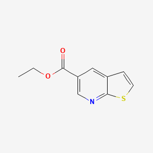 molecular formula C10H9NO2S B3333463 噻吩并[2,3-b]吡啶-5-甲酸乙酯 CAS No. 99429-77-3