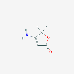 molecular formula C6H9NO2 B3333469 4-Amino-5,5-dimethylfuran-2(5H)-one CAS No. 99563-92-5