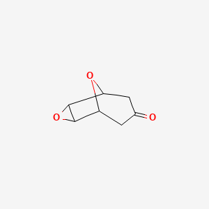 molecular formula C7H8O3 B3333489 (1R,2R,4S,5S)-3,9-dioxatricyclo[3.3.1.02,4]nonan-7-one CAS No. 99892-53-2