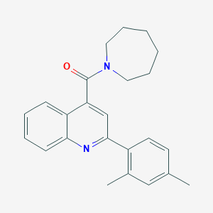 molecular formula C24H26N2O B333349 1-Azepanyl[2-(2,4-dimethylphenyl)-4-quinolyl]methanone 