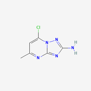 molecular formula C6H6ClN5 B3333495 7-Chloro-5-methyl-[1,2,4]triazolo[1,5-a]pyrimidin-2-amine CAS No. 99951-68-5