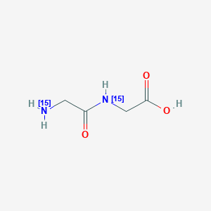 molecular formula C4H8N2O3 B3333517 Glycyl-glycine-15N2 CAS No. 108451-47-4