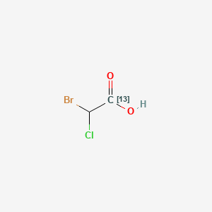 molecular formula C2H2BrClO2 B3333552 Bromochloroacetic acid-1-13C CAS No. 1173018-43-3
