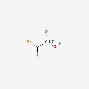 Bromochloroacetic acid-1-13C