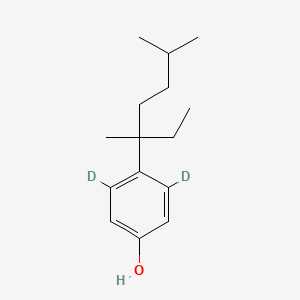 molecular formula C15H24O B3333562 4-(3,6-Dimethyl-3-heptyl)phenol-3,5-d2 CAS No. 1173020-19-3